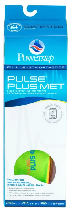 'Powerstep' Pulse Plus Met Insoles -Travs Outfitter Store pulseplus box scaled