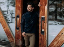 'Kuhl' Men's Revel 1/4 Zip Fleece - Mutiny Blue / Steel -Travs Outfitter Store revel14 min