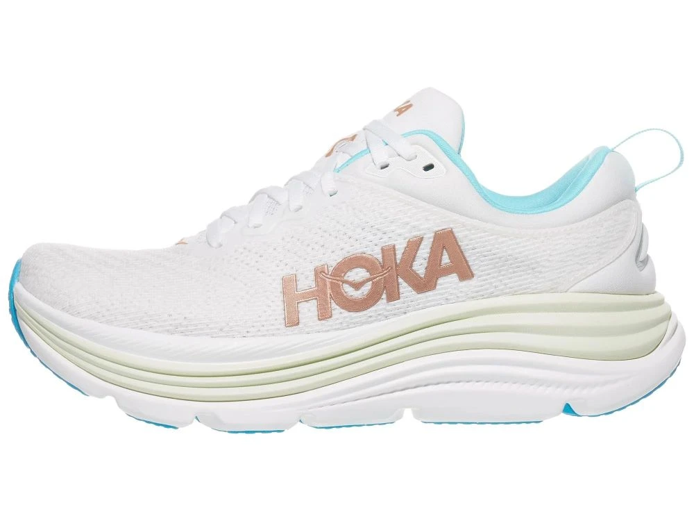 'HOKA' Women's Gaviota 5 - Frost / Rose Gold 5 'HOKA' Women's Gaviota 5 - Frost / Rose Gold - Image 5