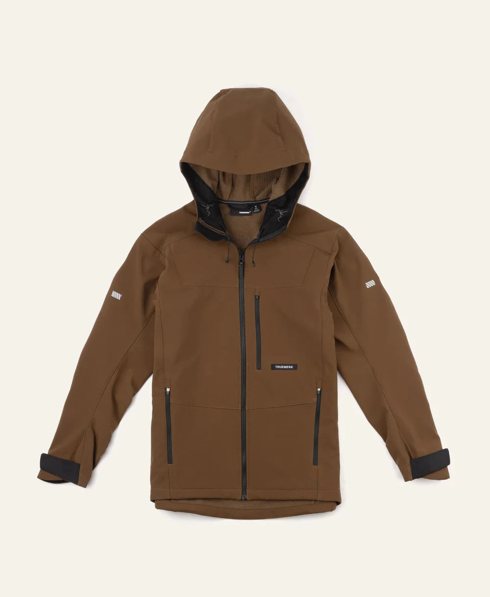 'Truewerk' Men's S3 Solution Hoodie Jacket - Brown 1 'Truewerk' Men's S3 Solution Hoodie Jacket - Brown