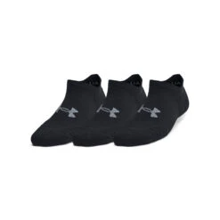 'Under Armour' Women's Play Up No Show 3 Pack Socks - Black