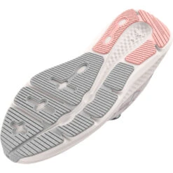 'Under Armour' Women's Charged Pursuit 3 Big Logo - White / Halo Gray / Pink Fizz -Travs Outfitter Store s7.3026523 101 SOLE