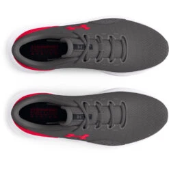 'Under Armour' Men's Charged Surge 4 - Castlerock / Red -Travs Outfitter Store s7.3027000 107 TOE