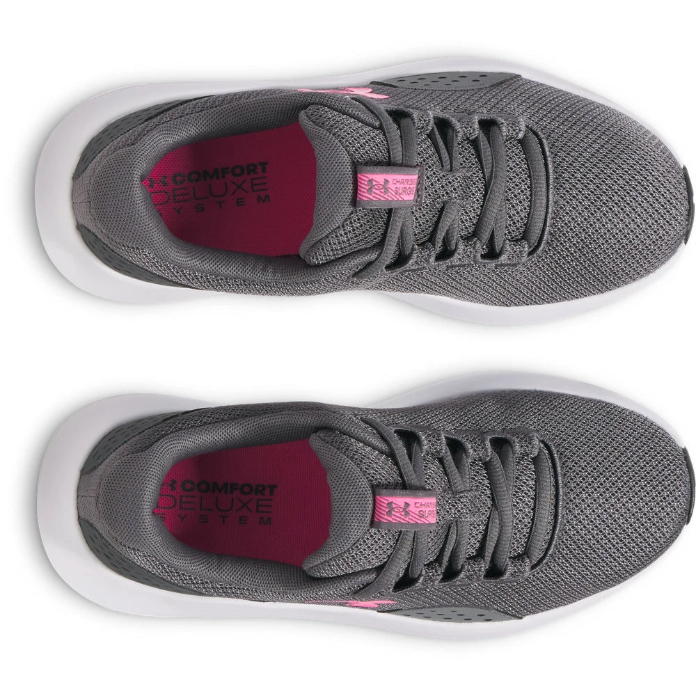 'Under Armour' Women's Charged Surge 4 - Castlerock / Anthracite / Pink 4 'Under Armour' Women's Charged Surge 4 - Castlerock / Anthracite / Pink - Image 4