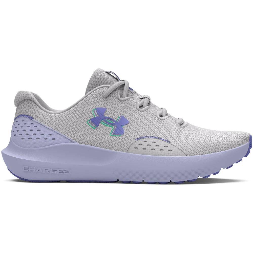 'Under Armour' Women's Charged Surge 4 - Halo Grey / Celeste / Starlight 1 'Under Armour' Women's Charged Surge 4 - Halo Grey / Celeste / Starlight