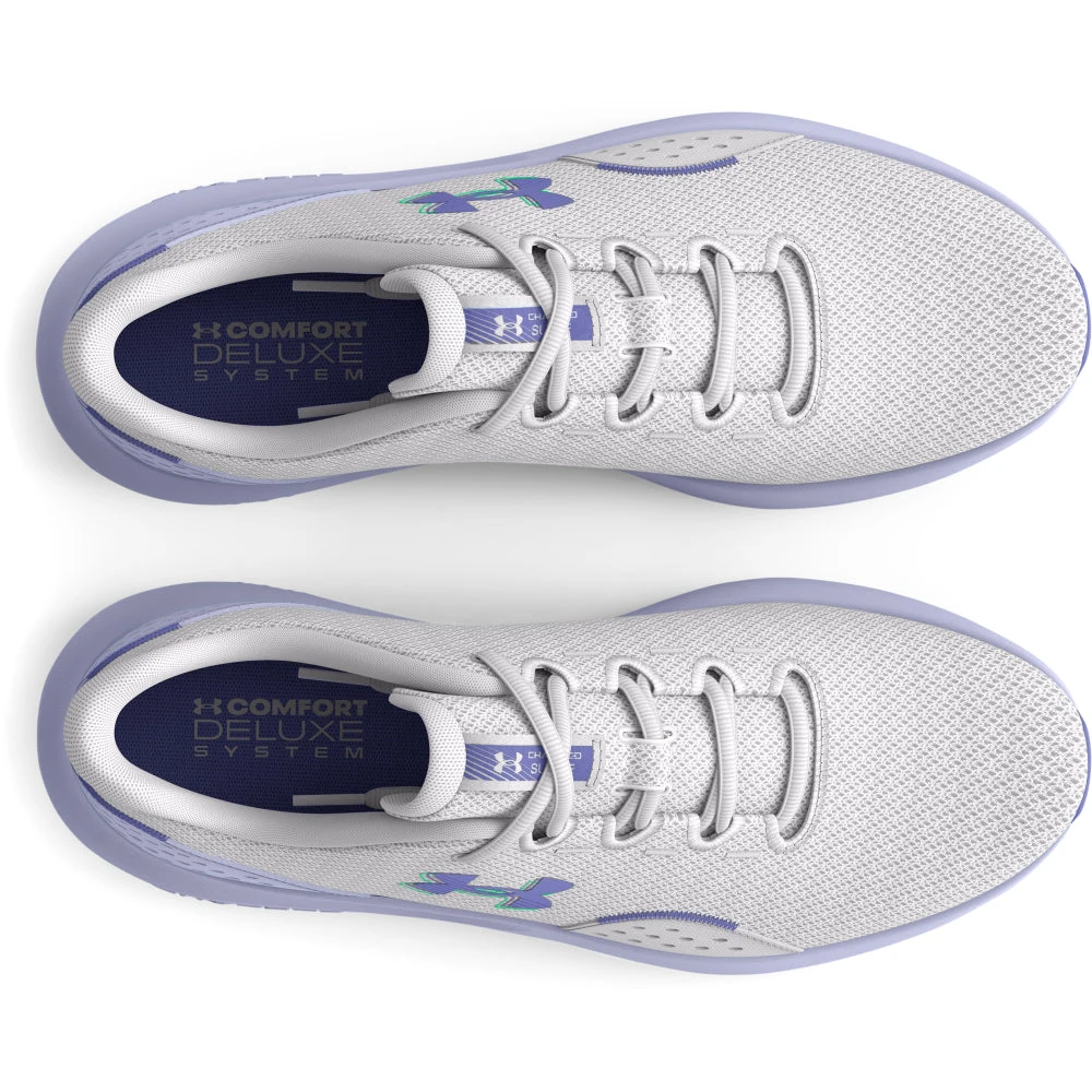 'Under Armour' Women's Charged Surge 4 - Halo Grey / Celeste / Starlight 2 'Under Armour' Women's Charged Surge 4 - Halo Grey / Celeste / Starlight - Image 2