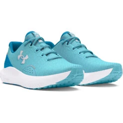 'Under Armour' Women's Charged Surge 4 - Sky Blue / Capri / White -Travs Outfitter Store s7.3027007 400 PAIR