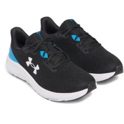 'Under Armour' Men's Pursuit 4 Running - Black / Electric Blue -Travs Outfitter Store s7.3028254 003 PAIR