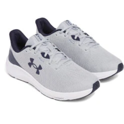 'Under Armour' Men's Pursuit 4 Running - Mod Grey / Midnight Navy -Travs Outfitter Store s7.3028254 011 PAIR