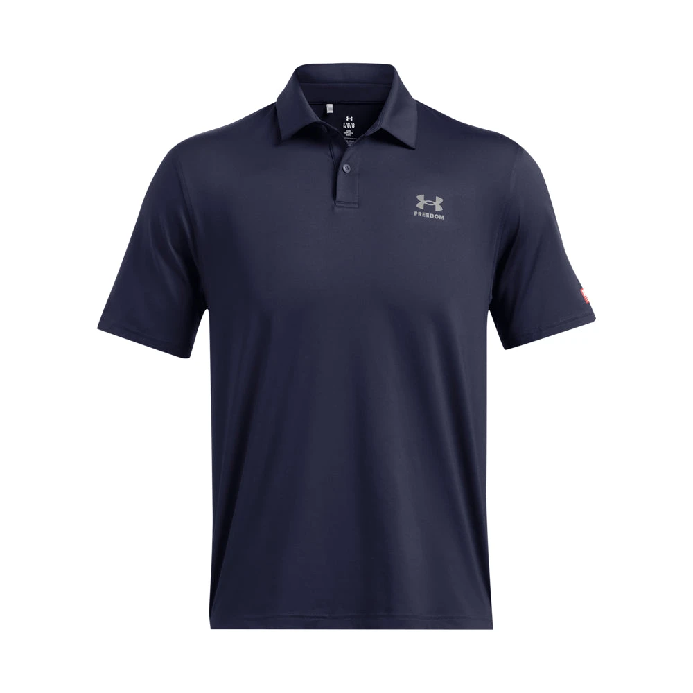 'Under Armour' Men's T2G Freedom Polo - Midnight Navy 1 'Under Armour' Men's T2G Freedom Polo - Midnight Navy
