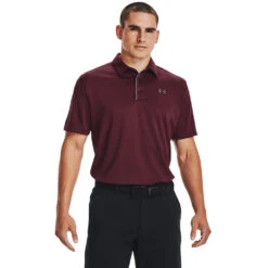 'Under Armour' Men's Tech Polo - Maroon