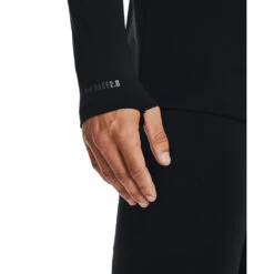 'Under Armour' Men's ColdGear® 2.0 Active Baselayer Crew - Black -Travs Outfitter Store s7.V5 1343244 001 SIDEDET