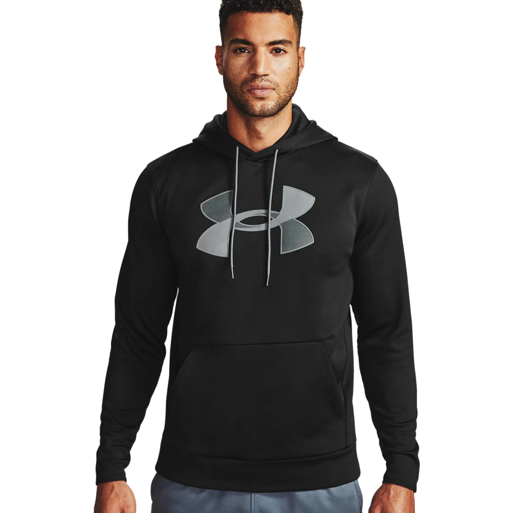 'Under Armour' Men's Armour Fleece® Big Logo Hoodie - Black / Pitch Gray 1 'Under Armour' Men's Armour Fleece® Big Logo Hoodie - Black / Pitch Gray
