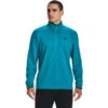 'Under Armour' Men's 1/2 Zip Fleece - Blue Topaz / Black