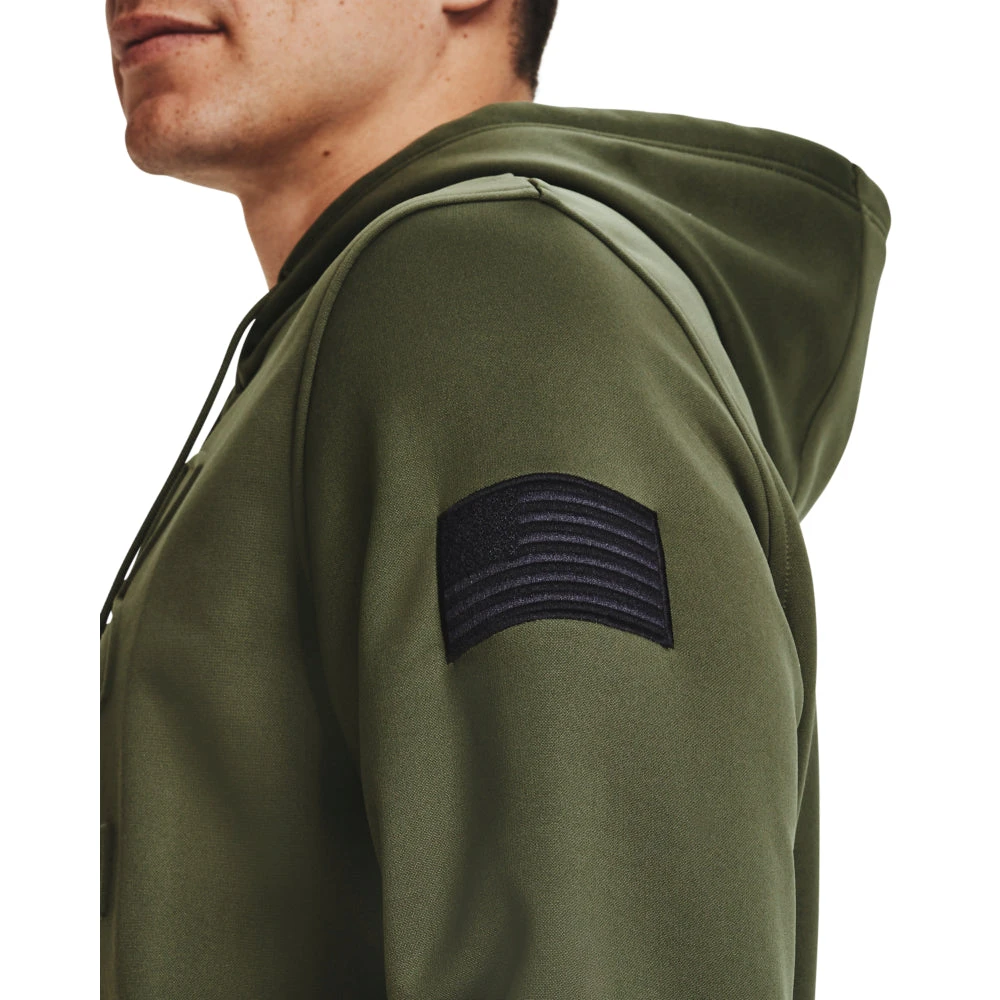 'Under Armour' Men's Freedom Emboss Hoodie - Marine OD Green 2 'Under Armour' Men's Freedom Emboss Hoodie - Marine OD Green - Image 2