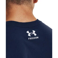 'Under Armour' Men's Freedom Hook T-Shirt - Academy / Red -Travs Outfitter Store s7.V5 1370304 408 BCKDET