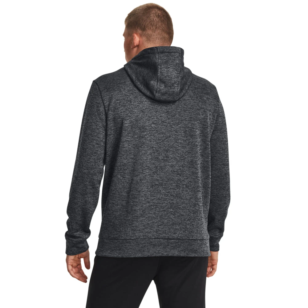 'Under Armour' Men's Armour Fleece Twist Hoodie - Black / Black 2 'Under Armour' Men's Armour Fleece Twist Hoodie - Black / Black - Image 2