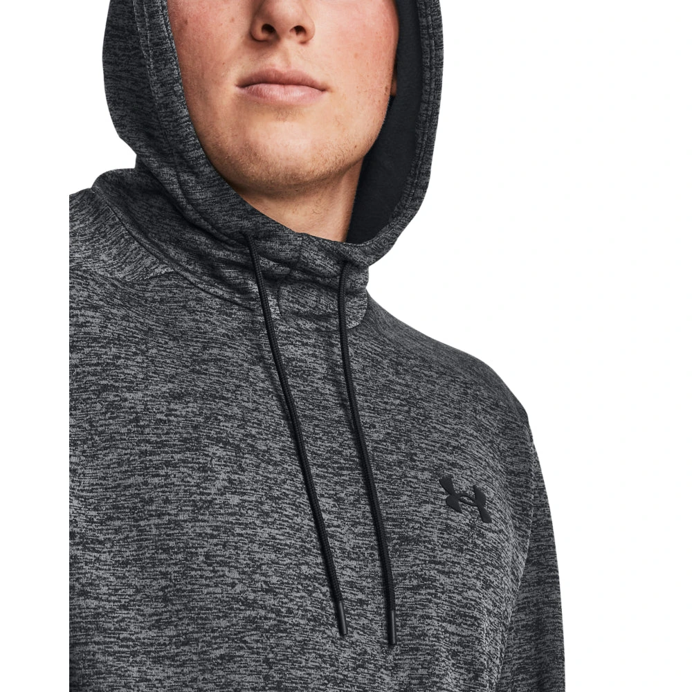 'Under Armour' Men's Armour Fleece Twist Hoodie - Black / Black 3 'Under Armour' Men's Armour Fleece Twist Hoodie - Black / Black - Image 3
