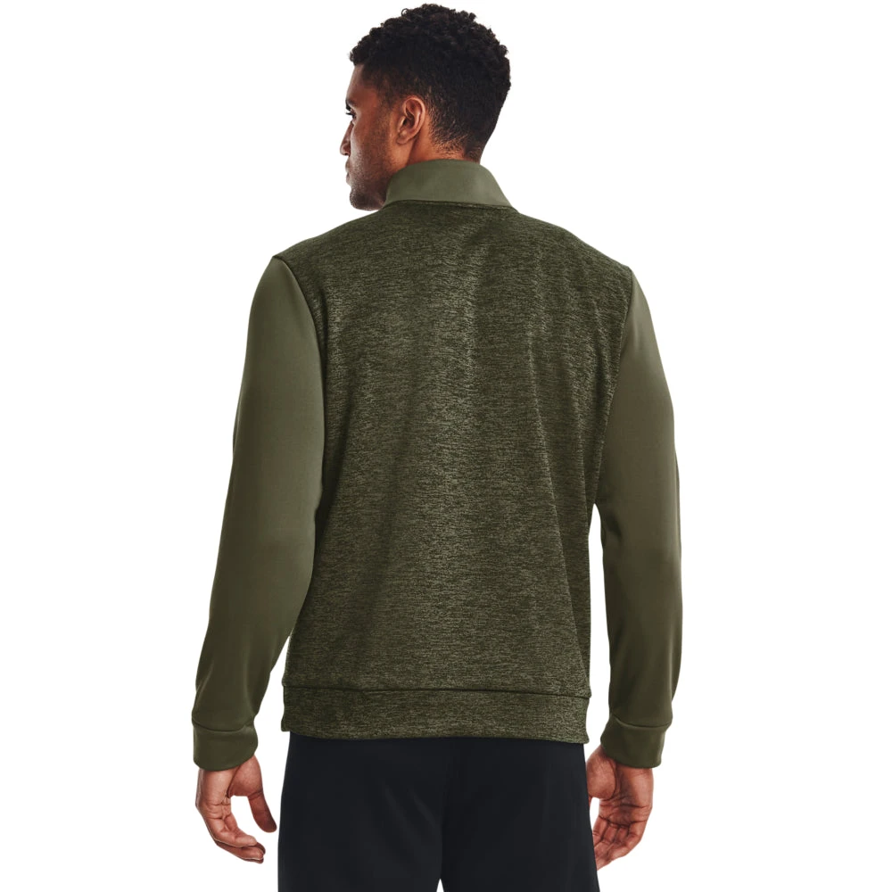 'Under Armour' Men's Fleece Twist 1/4 Zip - Marine OD Green / Black 3 'Under Armour' Men's Fleece Twist 1/4 Zip - Marine OD Green / Black - Image 3