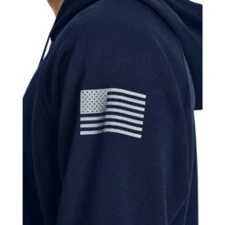 'Under Armour' Men's Freedom Rival BFL Fleece Hoodie - Academy / Steel 6 'Under Armour' Men's Freedom Rival BFL Fleece Hoodie - Academy / Steel -Travs Outfitter Store s7.V5 1379209 408 SIDEDET