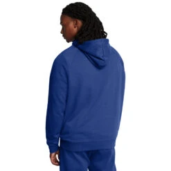 'Under Armour' Men's Rival Fleece Logo Hoodie - Tech Blue -Travs Outfitter Store s7.V5 1379758 432 BC