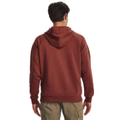 'Under Armour' Men's UA Rival Fleece Antler Hoodie - Cinna Red / Dark MaroonRIVAL ANTLER HOODIE - 1380258 688 -Travs Outfitter Store s7.V5 1380258 688 BC