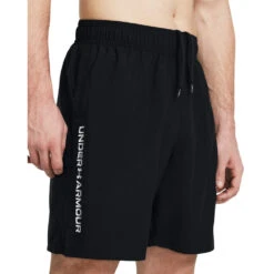 'Under Armour' Men's Tech Woven Wordmark Shorts - Black