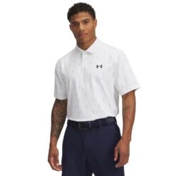 'Under Armour' Men's T2G Printed Polo - White