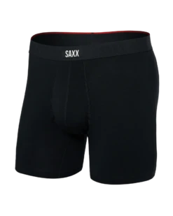'Saxx' Men's Vibe Xtra Soft Boxer Briefs - Black